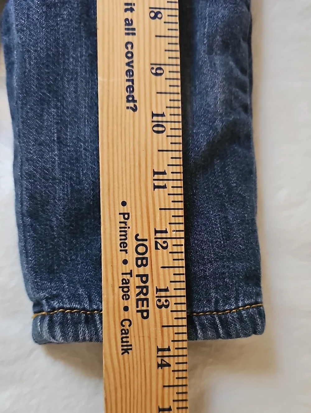 Old Navy Baby 3-6 Months Soft Denim Jeans with Red Fleece Lining Used
